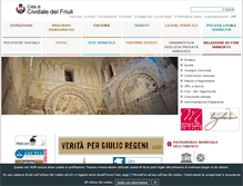 Tablet Screenshot of comune.cividale-del-friuli.ud.it
